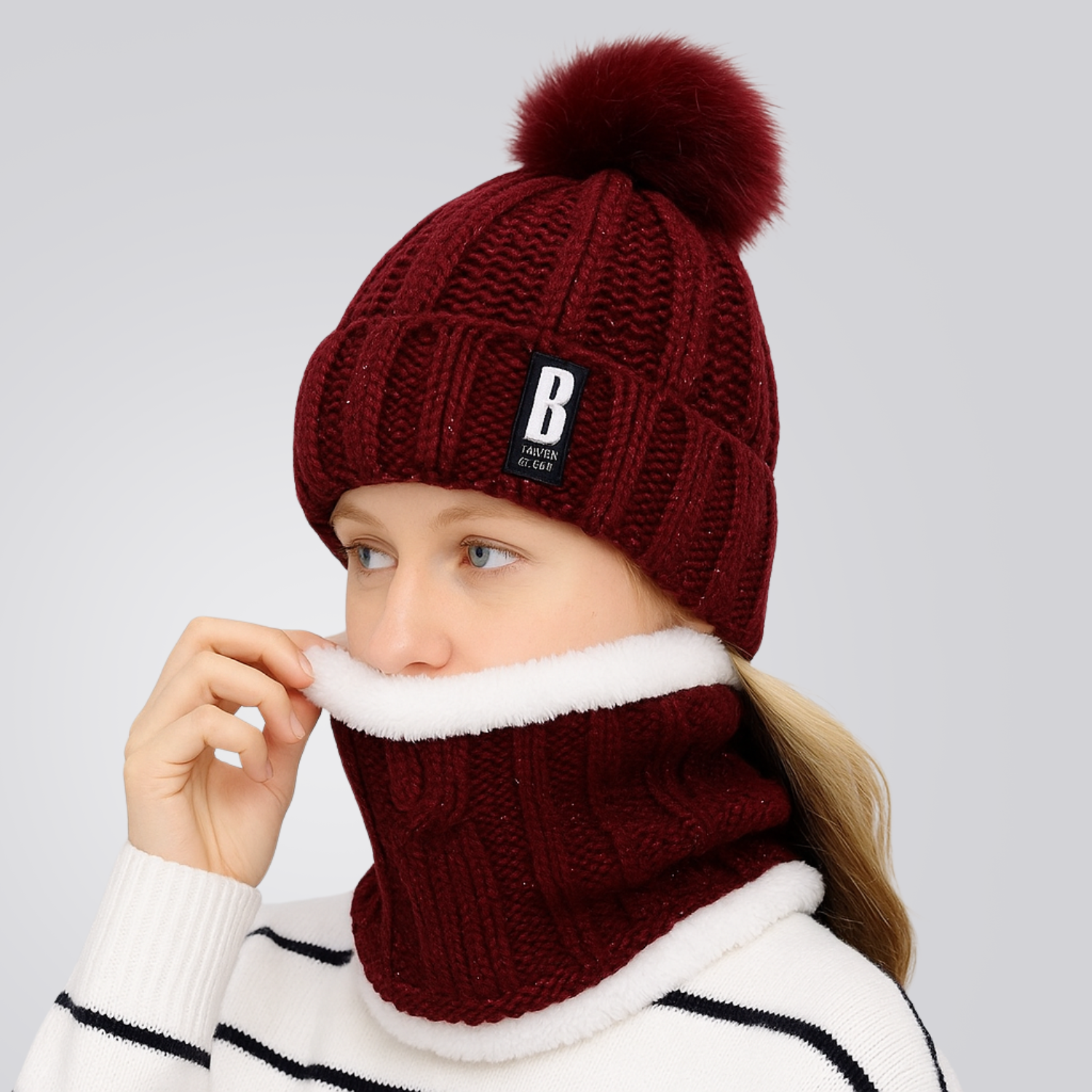 Gorro e Protetor de Pescoço Feminino Confort