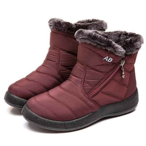 AnneBe - Bota Confort Flex Aveludada Inverno FEMININO - CALÇADOS - BOTA AVELUDADA Dashui Vermelho 35