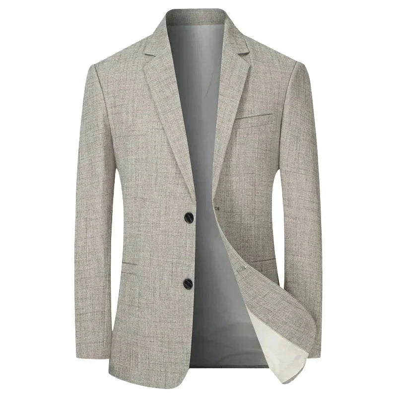 Blazer Masculino Esporte Fino TERNO002 G4 Sr Aflha Cinza P
