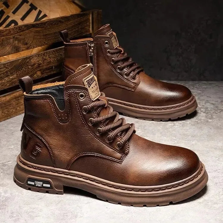 Bota Ironman Masculina de Couro