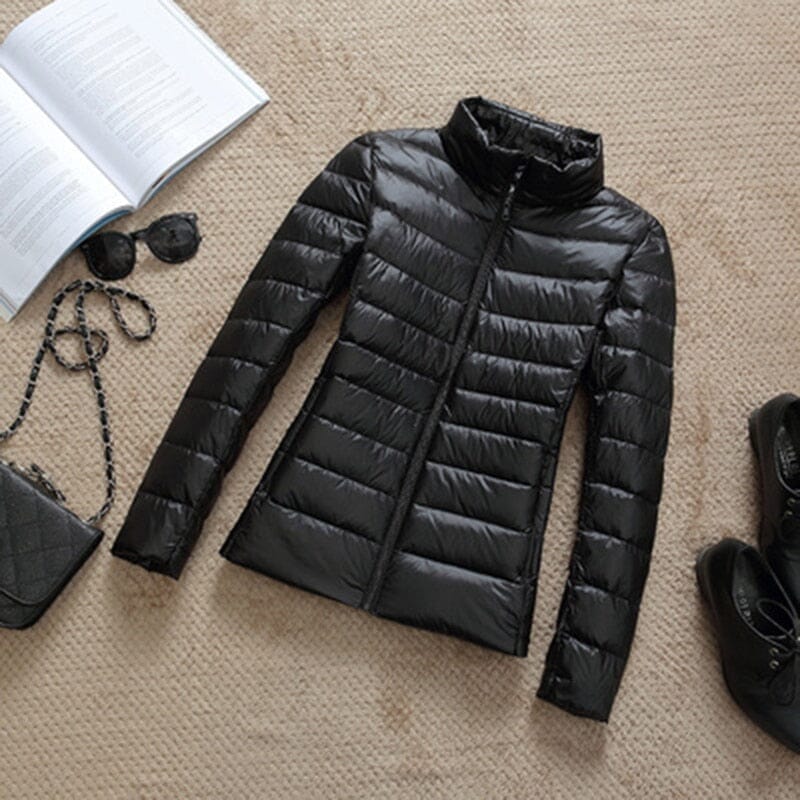 Jaqueta Feminina Ultra Ligth Down FEMININO - VESTUÁRIO - JAQUETA PUFFER Dm Stores Preta PP
