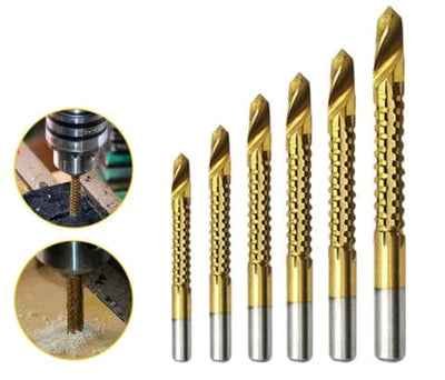 Kit Completo 6 Brocas Multifuncional Titanium Ferramentas (Brocas 3) Dm Stores