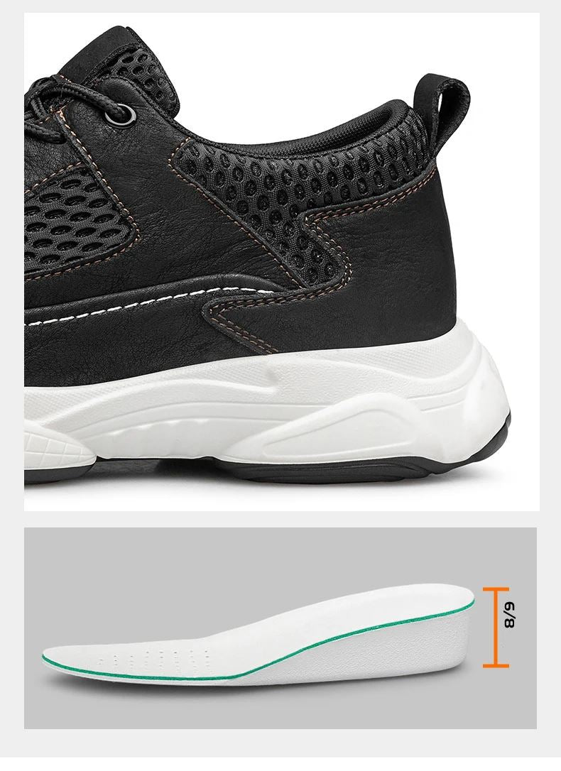 Tênis Respirável Masculino Eleva Altura – Conforto Ortopédico MASCULINO - CALÇADOS - TENIS 11 Dm Stores