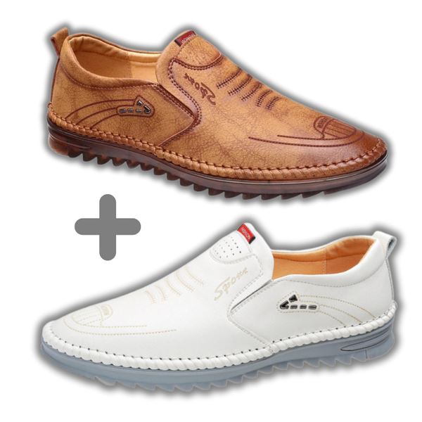 Sapato Mocassim Italian COMPRE 1 E LEVE 2 Calçados (Sapato Mocassim 2) Dm Stores Marrom + Branco 37