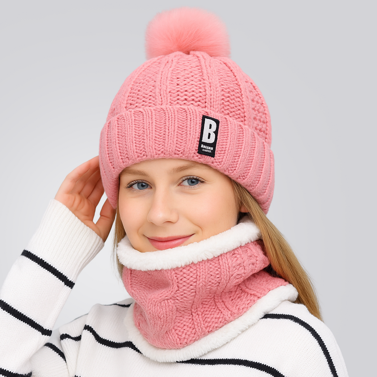 Gorro e Protetor de Pescoço Feminino Confort