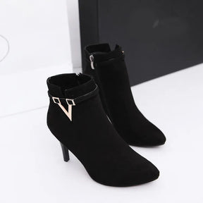 Bota de Couro Elegance Grace