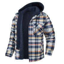 Casaco Masculino Quadriculado Para Inverno com Capuz Forro de Algodão - (Promoção de Inverno 2026)