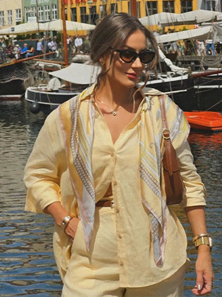 Conjunto Linho Essência Marina