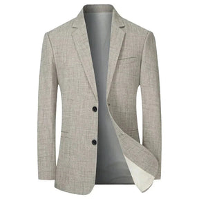Blazer Masculino Esporte Fino TERNO002 G4 Sr Aflha Cinza P 