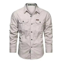 Camisa Masculina Manga Longa Militar Camisa Manga Longa Masculina Militar Sr Alpha Branco P 