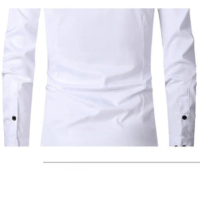 Camisa Social Masculina Elástica Slim Fit G3- Camisa social 02 Sr Aflha 