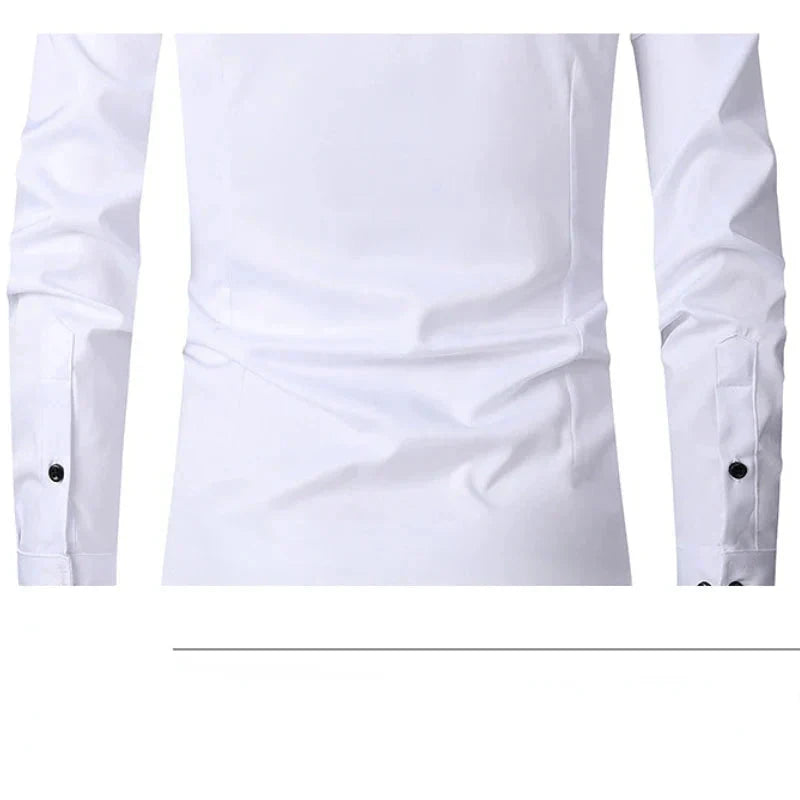 Camisa Social Masculina Elástica Slim Fit G3- Camisa social 02 Sr Aflha 