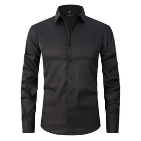 Camisa Social Masculina Elástica Slim Fit G3- Camisa social 02 Sr Aflha 