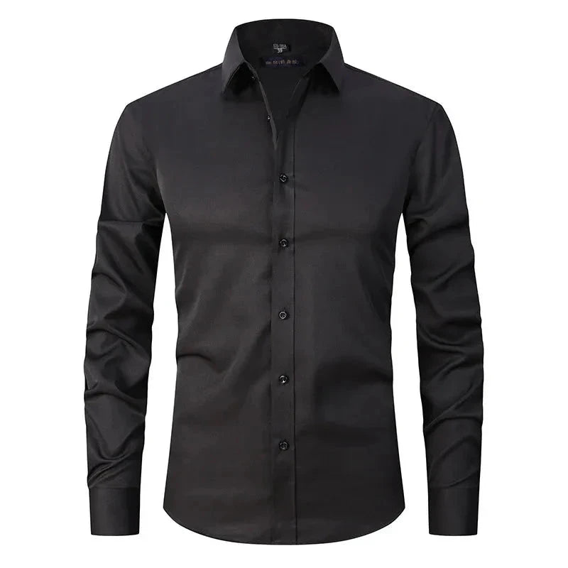 Camisa Social Masculina Elástica Slim Fit G3- Camisa social 02 Sr Aflha 