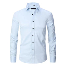 Camisa Social Masculina Elástica Slim Fit G3- Camisa social 02 Sr Aflha Azul Claro 39 