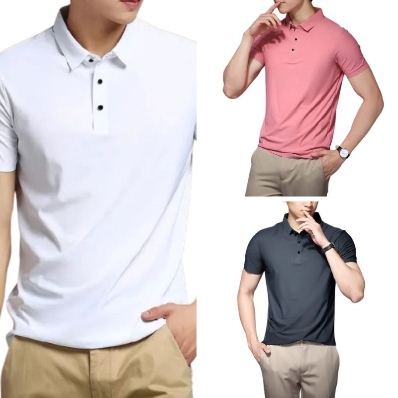 Camiseta Masculina Premium ComfortDry – Anti-Amassado, Anti-Odor e Ultra Confortável MASCULINO - ROUPAS - CAMISA COMFORTDRY Dm Stores 