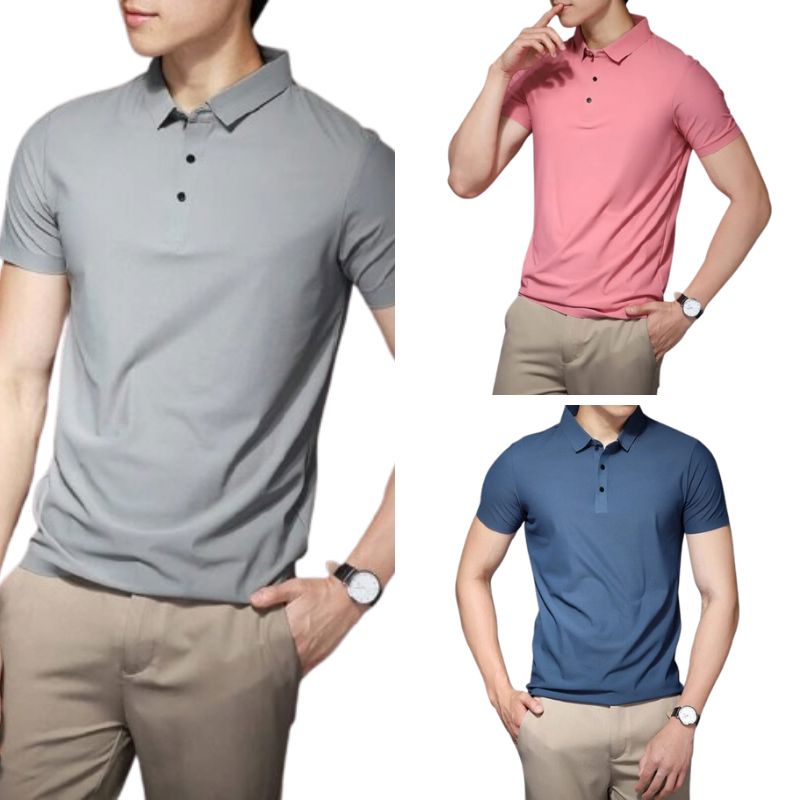 Camiseta Masculina Premium ComfortDry – Anti-Amassado, Anti-Odor e Ultra Confortável MASCULINO - ROUPAS - CAMISA COMFORTDRY Dm Stores 