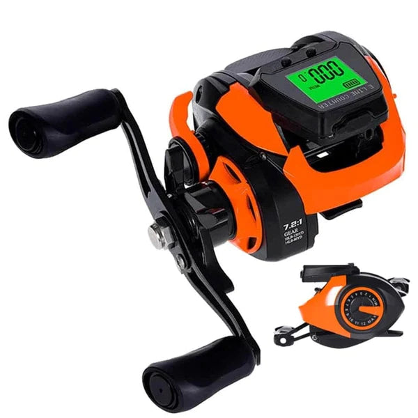 Carretilha De Pesca Com Contador Digital Esportes (Carretilha de Pesca 9) Dm Stores 