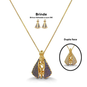 Colar Nossa Senhora Aparecida - Dupla Face Joias & Acessórios (Colar 3) Dm Stores 