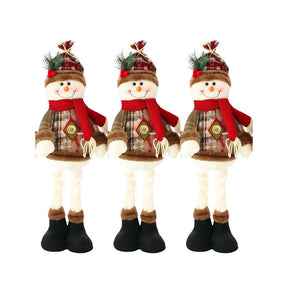 Encantos de Natal - Kit Bonecas Festivas Papai Noel, Boneco de Neve e Rena [Leve 3 Pague 2] UNISSEX - DECORAÇAO - BONECOS NATAL 1 Dm Stores Boneco de Neve/Boneco de Neve/Boneco de Neve 