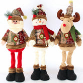 Encantos de Natal - Kit Bonecas Festivas Papai Noel, Boneco de Neve e Rena [Leve 3 Pague 2] UNISSEX - DECORAÇAO - BONECOS NATAL 1 Dm Stores Papai Noel/Boneco de Neve/Rena 