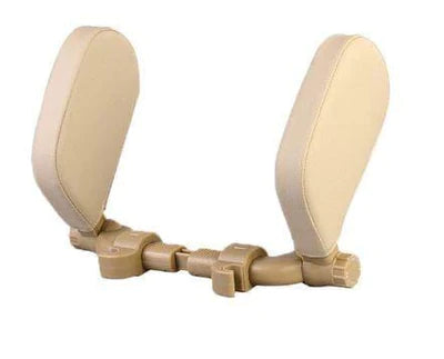 Encosto Lateral de Cabeça para Carros Automotivos (Encosto de Carro 2) Dm Stores Bege 