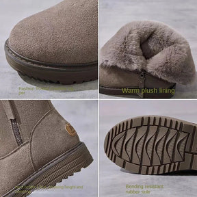 Bota Feminina Cano Curto em Camurça com Forro Solado Confortável – (Promoção de Inverno 2026)