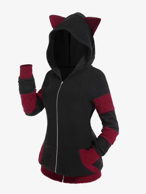 Casaco Feminino Para Inverno Capuz com Orelhinhas - (Promoção de Inverno 2026)