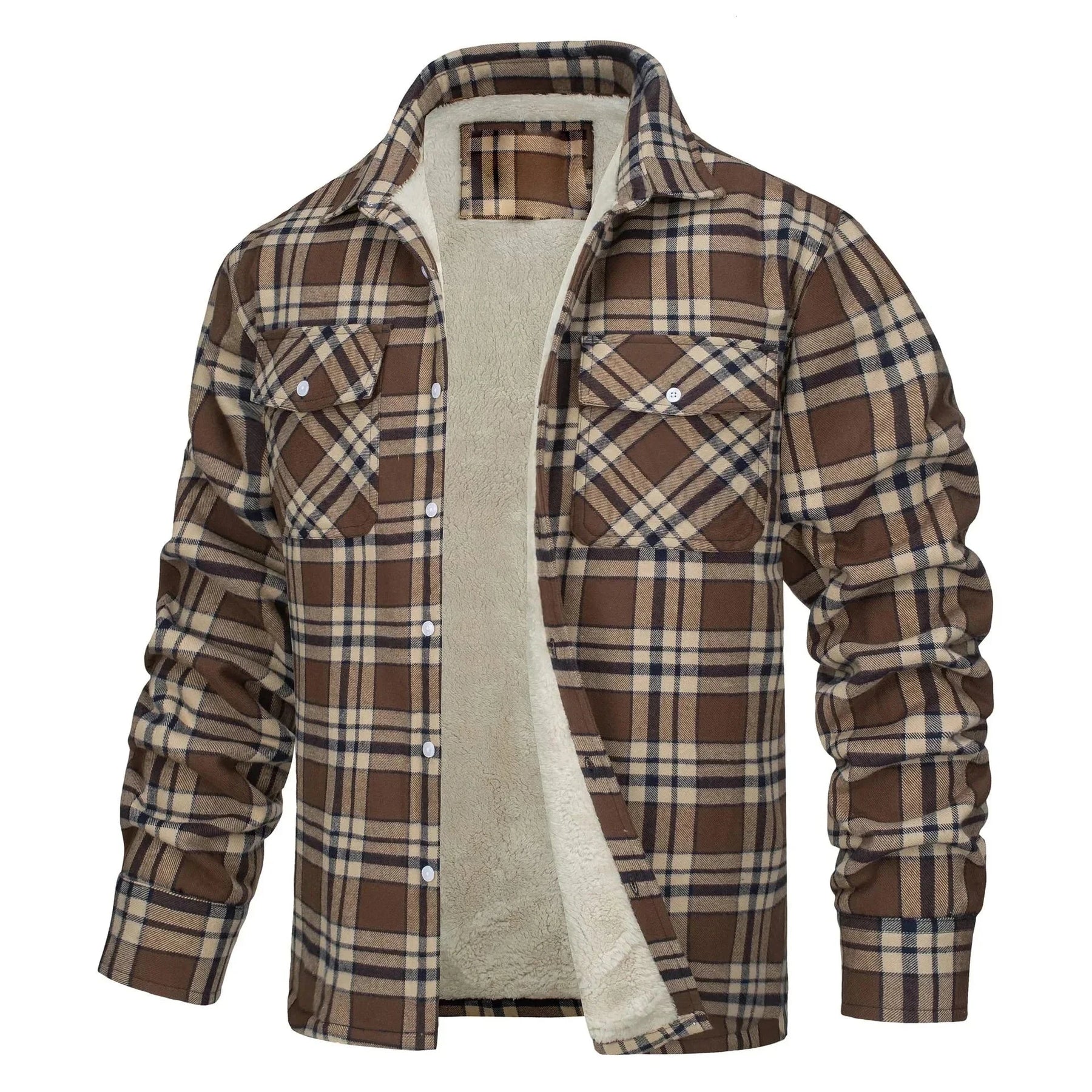 Jaqueta Masculina Xadrez G10 JaquetaXadrez01 Sr Aflha Khaki PP 50-56kg 