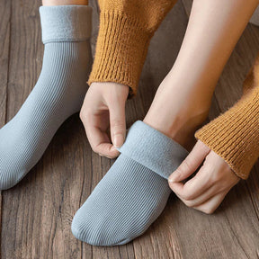 Meia Nuvem- Pés Quentes Térmica (Aveludada) + BRINDE SURPRESA Roupas (Meias 5) Dm Stores 