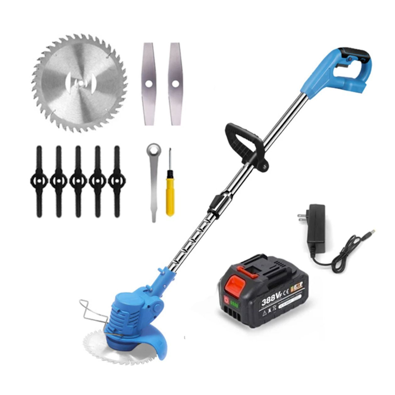 Roçadeira Retrátil Sem Fio TurboBlade Ultra Power Roçadeira Retrátil Sem Fio TurboBlade Ultra Power A minha loja 1 unidade + brinde 