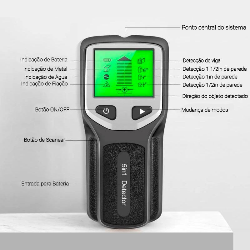Scanner Profissional de Parede Para Metais Cano PVC Madeira e Fiação Ferramentas - 26 A minha loja 