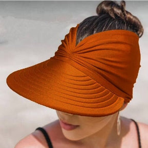 Viseira Feminina para Praia com Proteção UV - Leve 2 Pague 1 Joias & Acessórios (Viseira Feminina 1) Dm Stores Laranja 