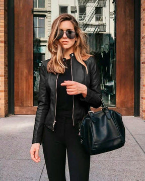 Jaqueta de Couro Feminina Moda Inverno Roupas (Jaqueta Feminina 2) Dm Stores 