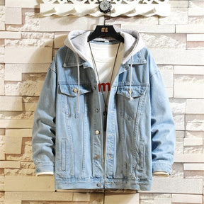 Jaqueta Jeans com Forro de Moletom - DenimComfort Roupas (Jaqueta Masculina 1) Dm Stores Azul PP 