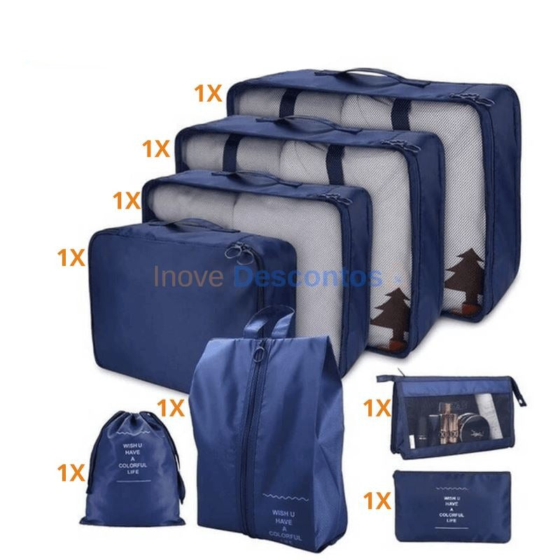 Kit de Bolsas Organizadoras à Prova D'Água - Compre 5 Leve 8 Joias & Acessórios (Bolsa 2) Dm Stores 