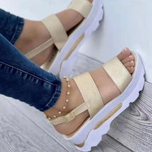 Sandália Feminina Ortopédica Lila Calçados (Sandália Feminina 11) Dm Stores 35 Dourado 